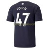 Original Fußballtrikot Manchester City Phil Foden 47 Ausweichtrikot 2021-22 Für Herren